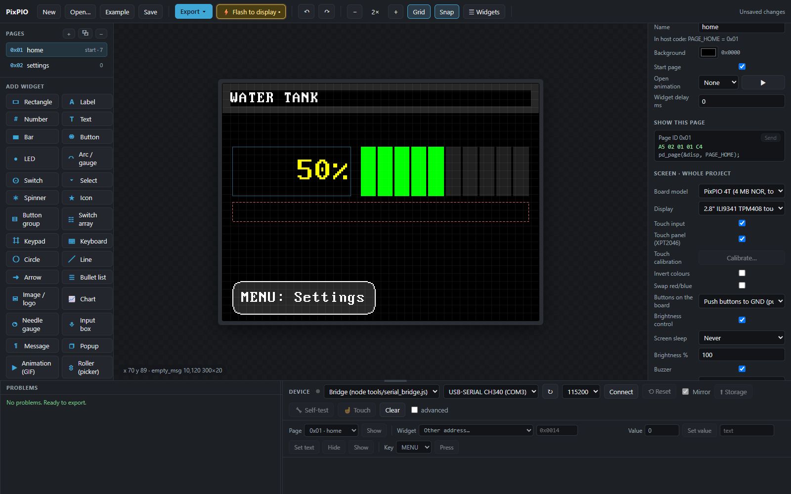 Home page finished