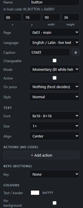 Button: Settings