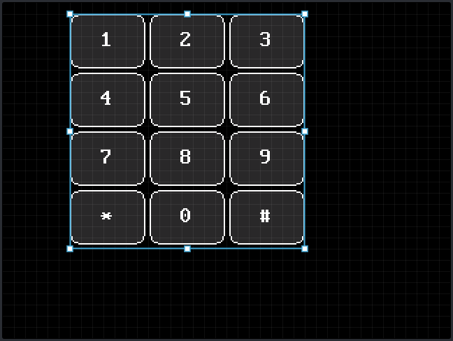 Keypad: On the display