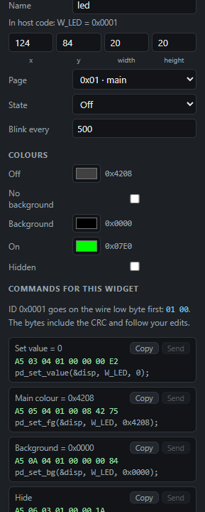 LED: Settings