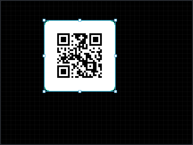 QR code: On the display