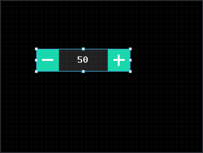 Spinbox (− 12 +): On the display