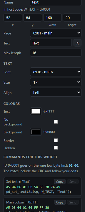 Text: Settings
